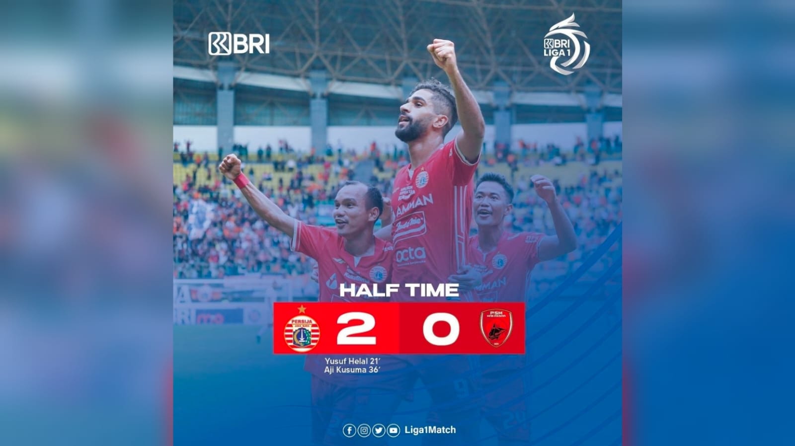 Hasil Liga 1, Persija Jakarta Vs PSM Makassar: Macan Kemayoran Taklukkan Juku Eja 4-2!