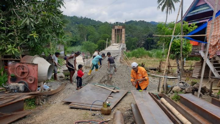 Jembatan Gantung Desa Belawae Progres 75 Persen, Komitmen Gubernur Hadirkan Infrastruktur Daerah Terisolir Pemprov Sulsel