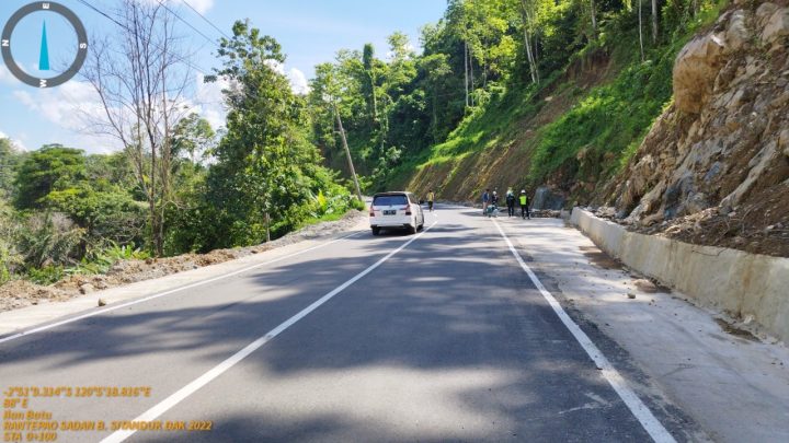 Jalan Ruas Rantepao - Sa'dan - Batusitanduk 5,4 Km Rampung 100 Persen Pemprov Sulsel