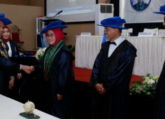 Disaksikan Langsung Ketua LLDIKTI IX, Unibos Kukuhkan 3 Guru Besar