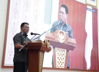 Pj Sekprov Sulsel Hadiri Pelantikan dan Raker DPW KKP