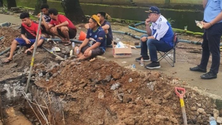 Pipa Induk Utama Bocor, PDAM Makassar Sampaikan Ini ke Pelanggan pdam makassar