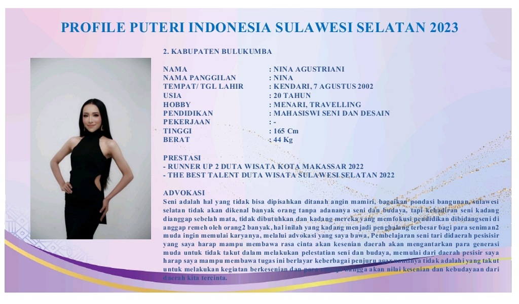 Kenalan dengan 12 Finalis Puteri Indonesia Sulawesi Selatan 2023, Berikut Nama dan Asalnya