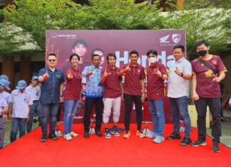 ASMO Sulsel Lakukan Edukasi Keselamatan Berkendara di SMAN 21 Makassar, Boyong Pemain PSM