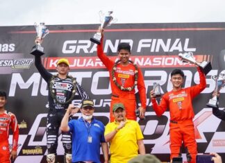 Crosser Astra Honda Racing Team Sapu Bersih Podium di Kejurnas Motocross 2022