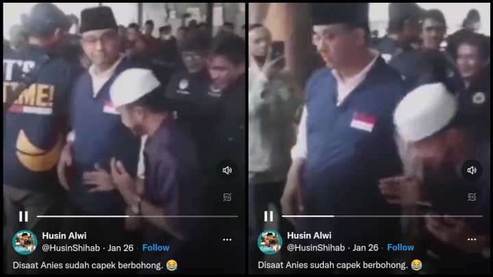 Posting Video Anies Baswedan Ogah Tangannya Dicium, Husin Shihab: Dia Sudah Capek Berbohong anies baswedan