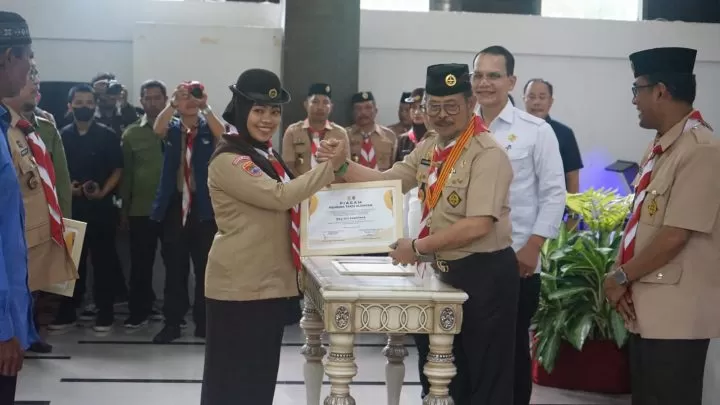 Sinergi Majukan Pertanian, Mentan Syahrul Ajak Kembangkan Nilai Kepramukaan pramuka