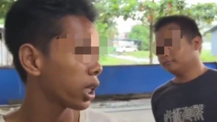 Tangkapan layar video viral dua remaja penculik dan pembunuh bocah di Makassar hendak masuk ke sel penjara/Instagram @makassarviral_ remaja pembunuh di makassar