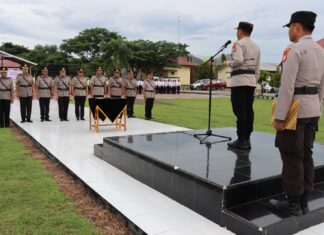 Kapolres AKBP Andi Erma Suryono Pimpin Sertijab Pejabat Utama Polres Jeneponto