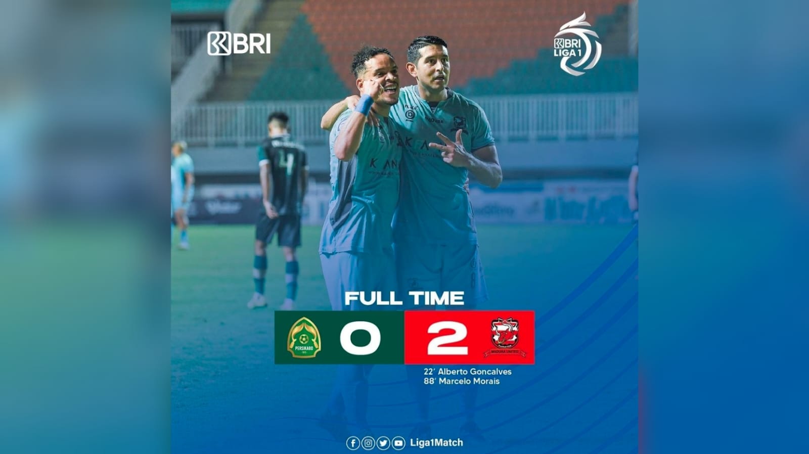 Hasil BRI Liga 1: Madura United Tekuk Persikabo 1973 dengan Skor 2-0