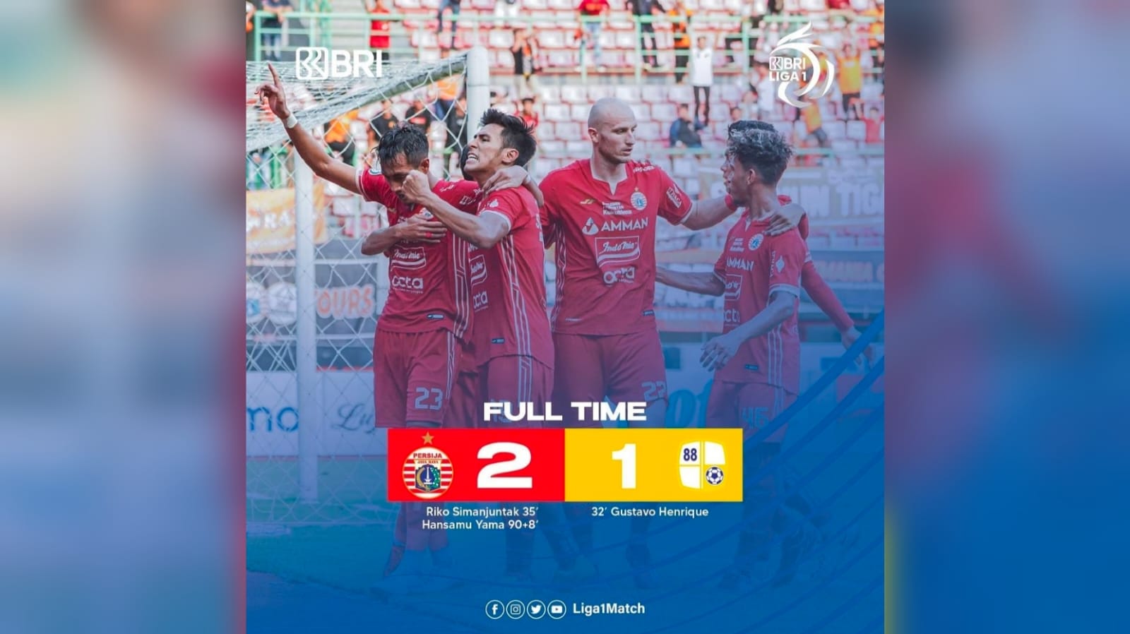 Hasil BRI Liga 1, Persija Jakarta Vs Barito Putera: Gol Telat Hansamu Yama Menangkan Macan Kemayoran