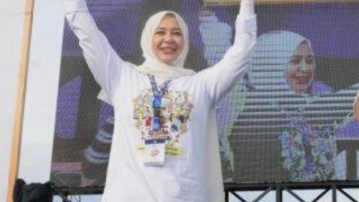 Wakil Wali (Wawali) Kota Makassar, Fatmawati Rusdi menghadiri jalan sehat yang digelar Bank Mandiri Taspen/Rilis wawali makassar