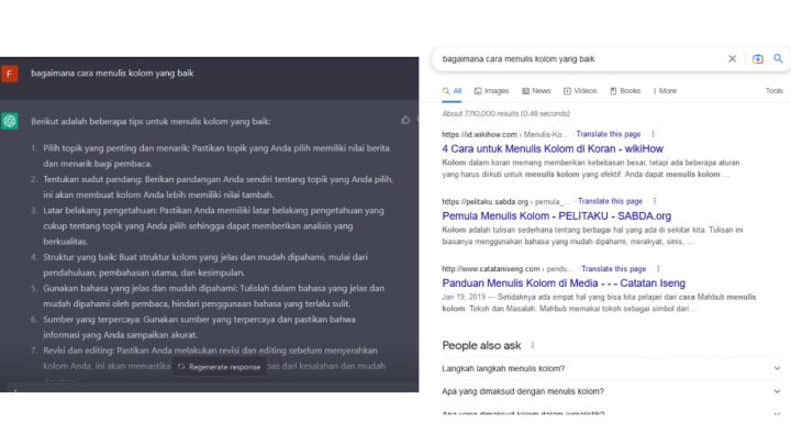 Google vs ChatGPT: Pertarungan Mesin Pencari Masa Depan ChatGPT