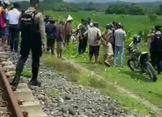 Seorang Pria Asal Kabupaten Barru Tewas Ditabrak Kereta Api Trans Sulawesi
