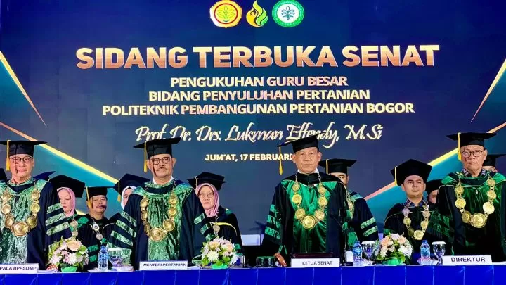 Kementan Kukuhkan Guru Besar Pertama Polbangtan Kementan