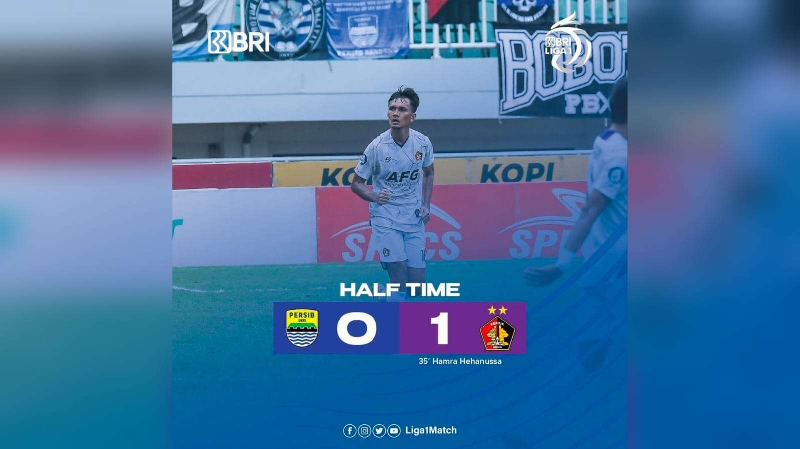 Hasil BRI Liga 1: Persik Kediri Sukses Taklukkan Tuan Rumah Persib Bandung 2-0