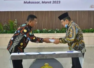 Wali Kota Palopo Judas Amir Serahkan Laporan Keuangan 2022 ke BPK RI Sulsel