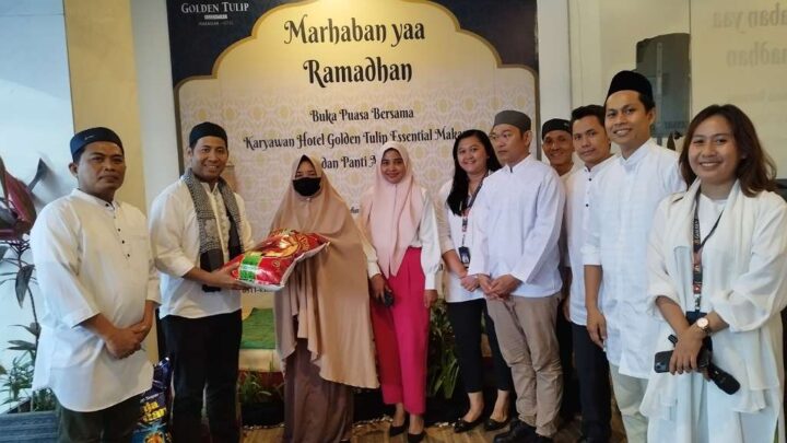 Golden Tulip Essential Makassar Gelar Buka Puasa Bersama Karyawan dan Anak Panti Asuhan Golden Tulip Essential Makassar