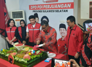Hadiri Syukuran Kantor PDIP Sulsel, Hasto: Jadikan Kantor Partai Sebagai Rumah Rakyat