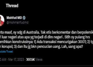 Update Kasus Transaksi Kemenkeu Rp300 T, Mahfud MD: Bukan Korupsi dan Pencucian Uang