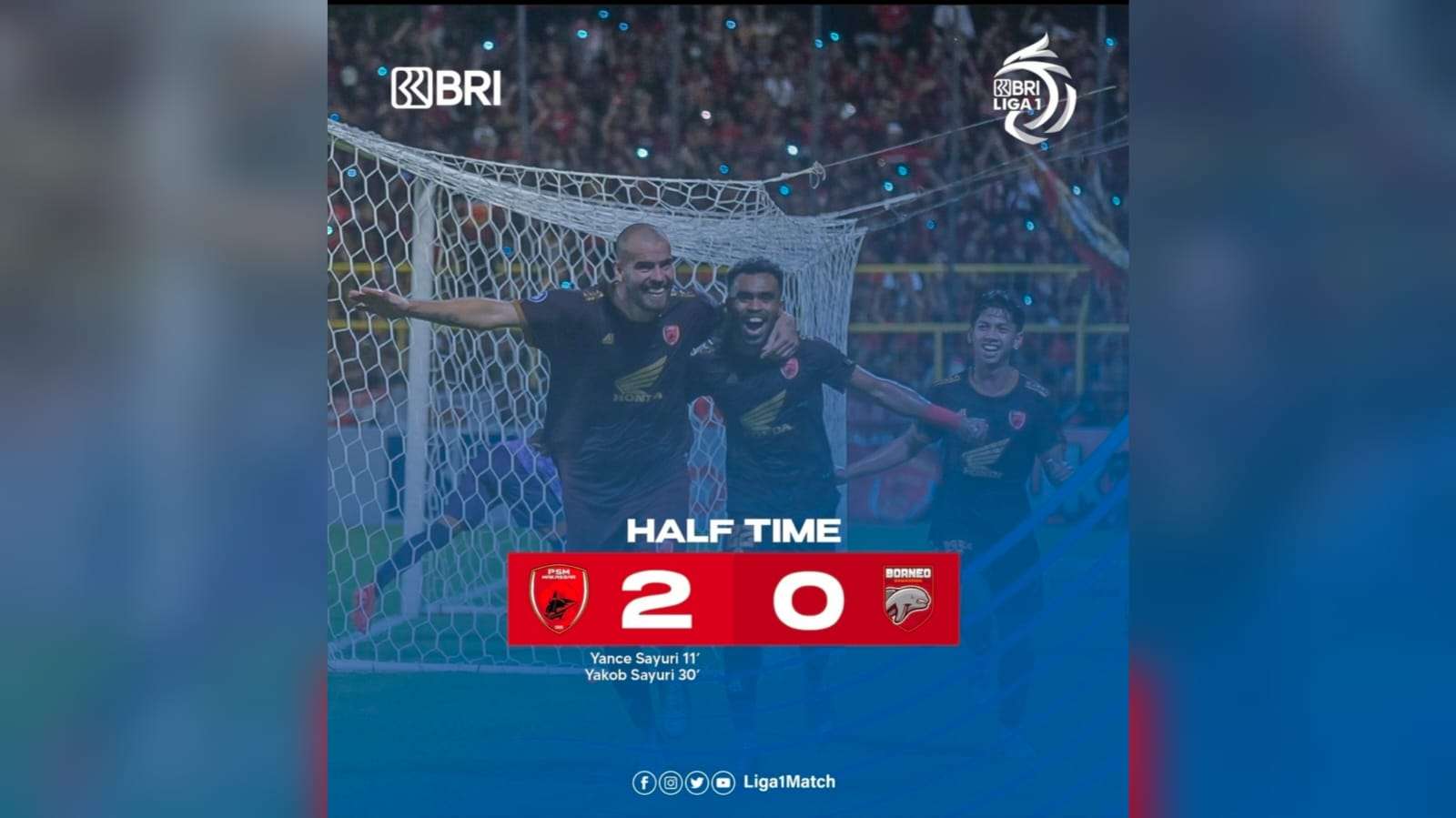 Hasil BRI Liga 1: Sang Juara, PSM Makassar Tutup Matchday Terakhir dengan Kemenangan Atas Borneo FC