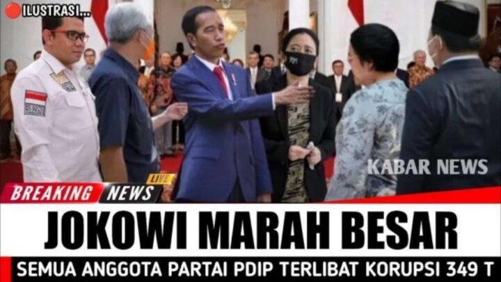 CEK FAKTA: Jokowi Marah Besar, Seluruh Anggota PDIP Terlibat Korupsi jokowi marah besar