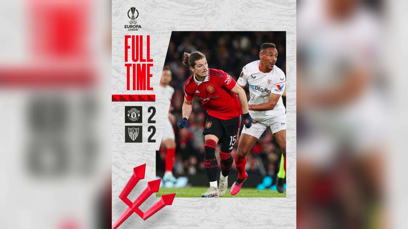 Hasil Liga Europa: Diwarnai Dua Gol Bunuh Diri, Manchester United Imbang 2-2 Kontra Sevilla