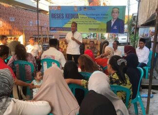 Ketua DPRD Makassar Rudianto Lallo Reses di Kelurahan Bunga Ejaya
