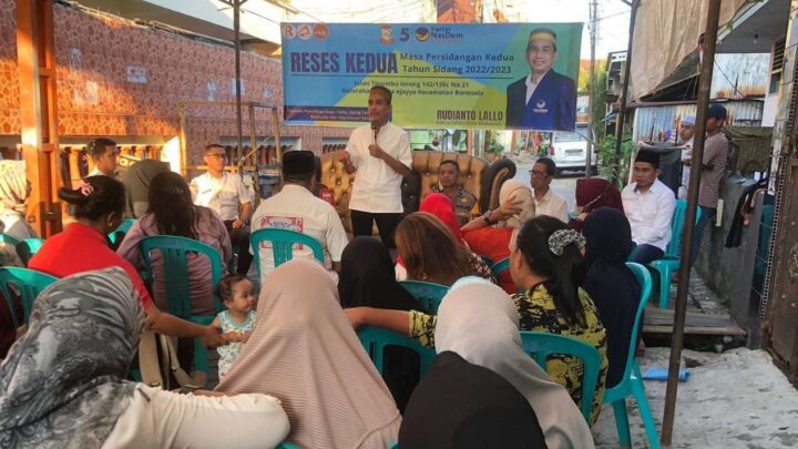 Ketua DPRD Makassar Rudianto Lallo Reses di Kelurahan Bunga Ejaya dprd makassar