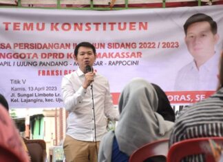 Anggota DPRD Makassar Eric Horas Gelar Reses Kedua di Kelurahan Lajangiru