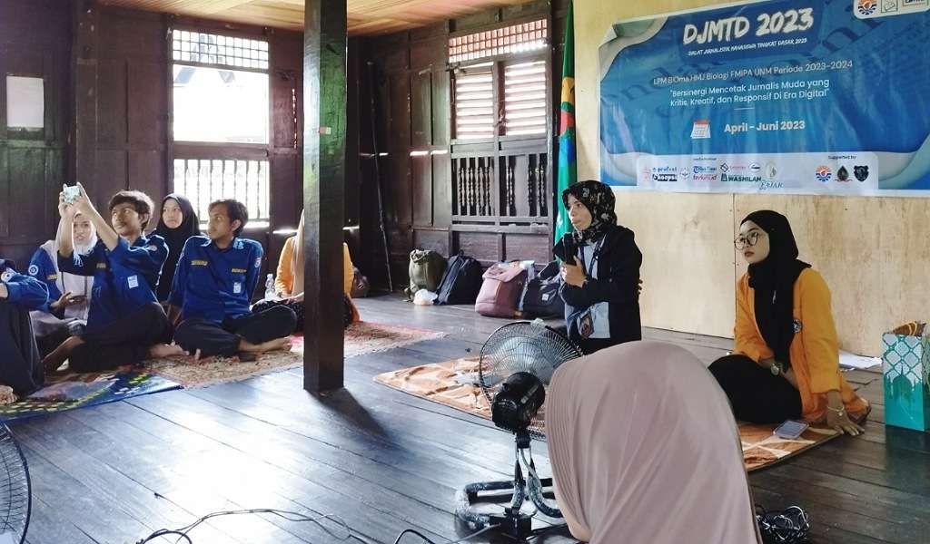 Gelar DJMTD 2023, LPM BIOma FMIPA UNM Beri Pemahaman Kejurnalistikan ke Puluhan Peserta