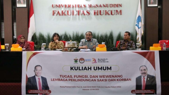 Bahas Tugas Lembaga Perlindungan Saksi, Ketua LPSK Beri Kuliah Umum di FH Unhas ketua lpsk