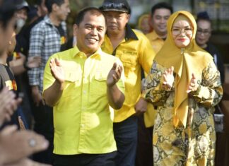 Rahman Pina Perkenalkan Lies NA Sebagai Caleg DPR RI di Hadapan Ratusan Warga Makassar