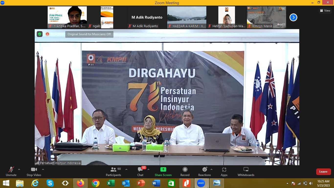 HUT ke-71, PII Luncurkan Unit Usaha Koperasi Multi Pihak Insinyur Indonesia