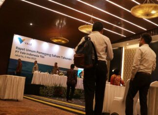 RUPST, Vale Bagikan USD60,1 Juta Dividen ke Pemegang Saham