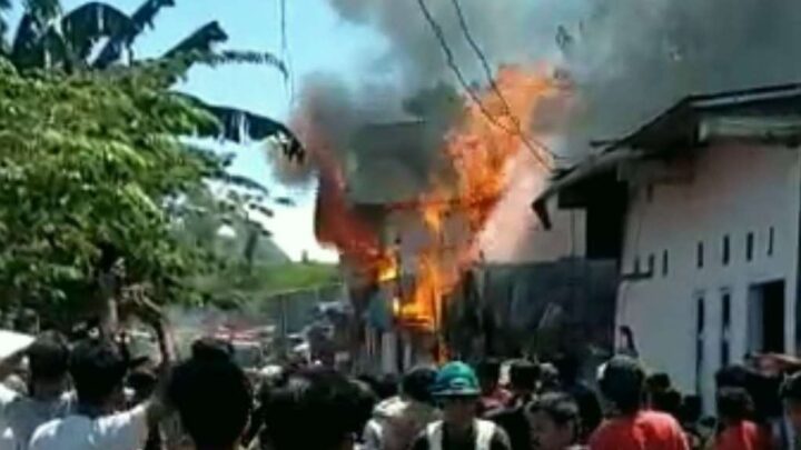 Rumah di Jalan Nuri Makassar Ludes Terbakar Kebakaran
