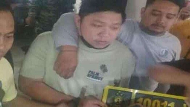 Pelaku yang todong pistol dan melakukan penganiayaan terhadap driver taksi online ditangkap/Tribunnews.com driver taksi online