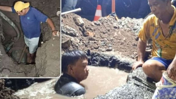 Pipa PDAM Makassar di Kumala Bocor, Distribusi Air Bersih di Sejumlah Wilayah Alami Penurunan pipa pdam makassar