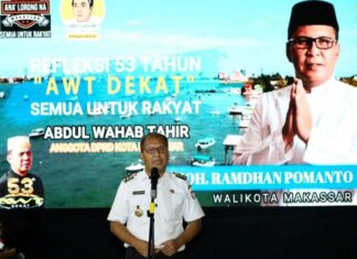 Danny Pomanto Hadiri Refleksi 53 Tahun Anggota DPRD Makassar Abdul Wahab Tahir