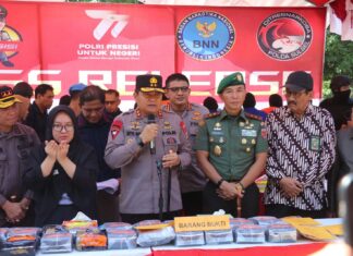 Polda Sulsel Musnahkan Puluhan Kg Barang Bukti Narkotika dalam Lima Bulan Terakhir