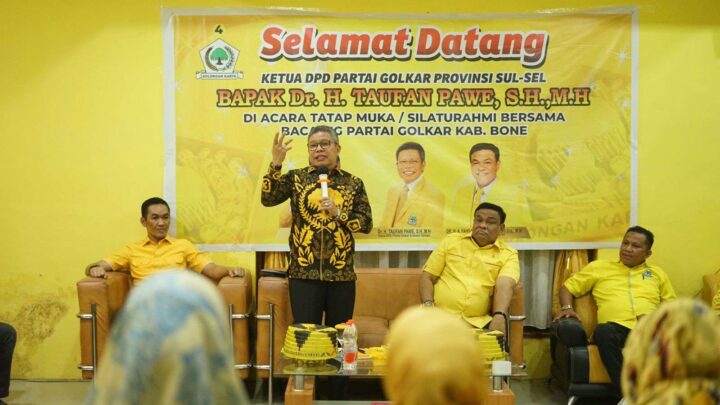 Bupati Bone Perkenalkan Taufan Pawe Sebagai Caleg DPR RI Dapil II Taufan Pawe