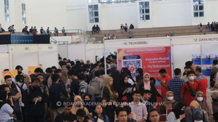 Ribuan Pencari Kerja Padati Unhas Career Expo di Unhas, Sejumlah Lowongan Kerja Dibuka lowongan kerja