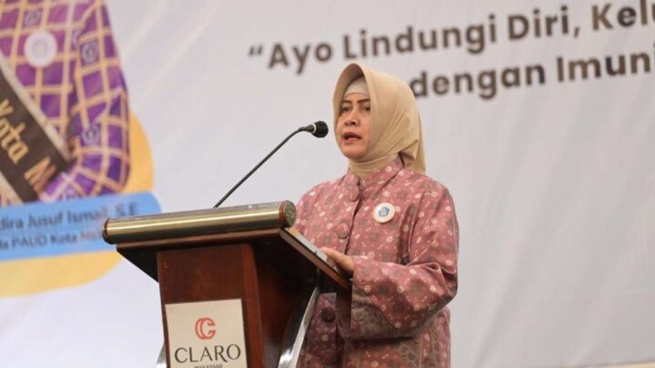 Bunda PAUD Indira Yusuf Ismail Wisuda Imunisasi 222 Balita se-Kota Makassar bunda paud makassar