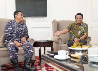 Tindaklanjuti Dukungan Gubernur, Komandan Satdik 2 Kadiklatal Temui Pj Sekda Sulsel