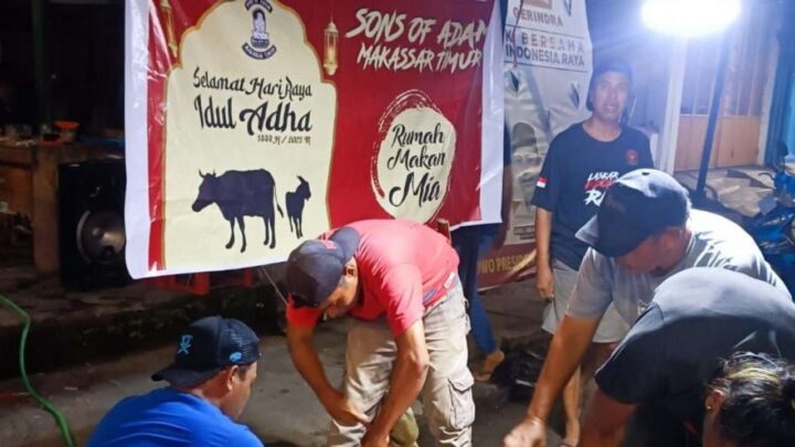 Idul Adha 2023, Anggota DPRD Sulsel Adam Muhammad Salurkan 9 Hewan Kurban di Maktim dprd sulsel