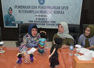 TP PKK Makassar Sukses Gelar Pelatihan Keterampilan Pembuatan Boneka Wastra Nusantara