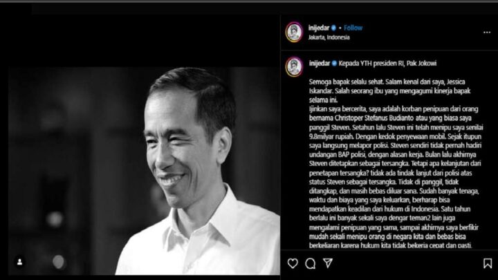 Terlibat Dalam Kasus Penipuan, Jessica Iskandar Minta Tolong ke Presiden Jokowi kasus penipuan jessica iskandar