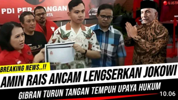 CEK FAKTA: Amien Rais Ancam Lengserkan Jokowi, Gibran Turun Tangan Tempuh Upaya Hukum amien rais jokowi