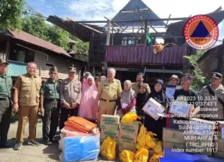 Pemprov Sulsel Pastikan Salurkan Bantuan Korban Musibah Angin Kencang di Pinrang