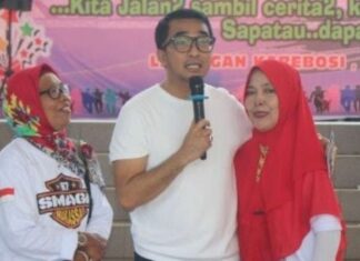 Anggota DPRD Mario David Hadiri Jalan Santai Alumni SMA Negeri 3 Makassar